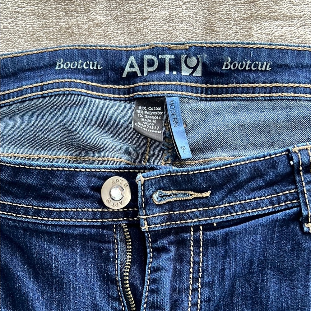 APT. 9 Bootcut Jeans - Dark Blue